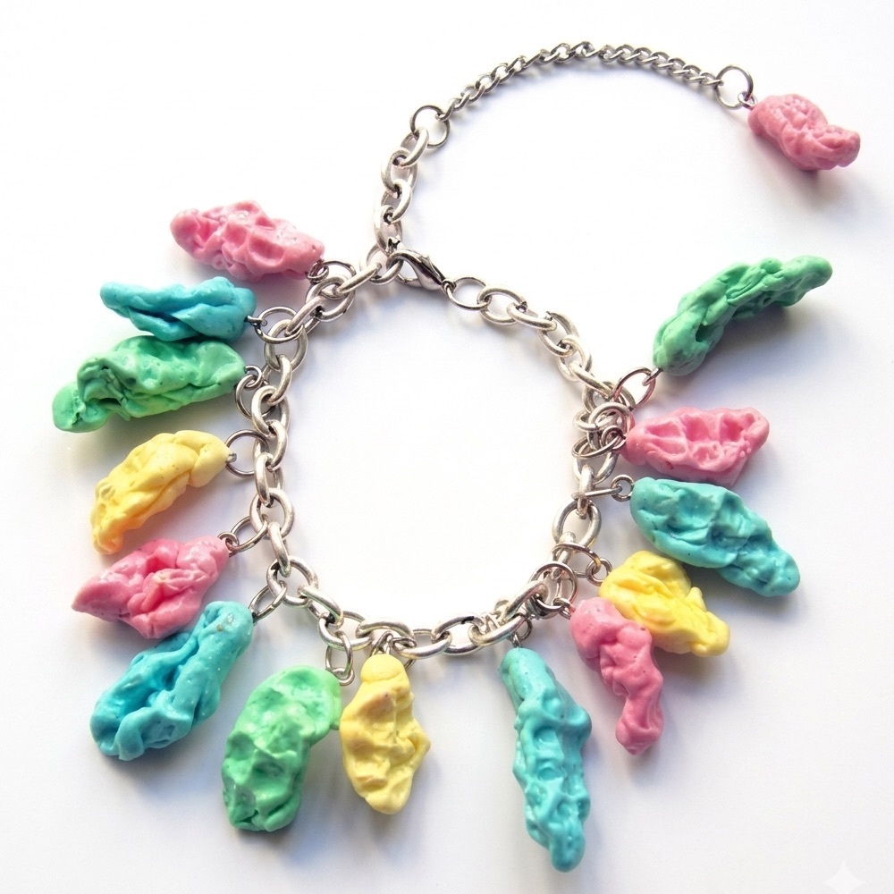 NWT Chewing Gum Inspired Charm Bracelet - Polymer Clay - Handmade